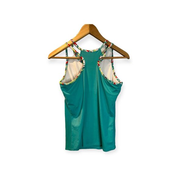 BOLLE ATHLETIC TANK TOP SIZE M, Blue Confetti. Racer Back, Double Straps - Picture 2 of 6